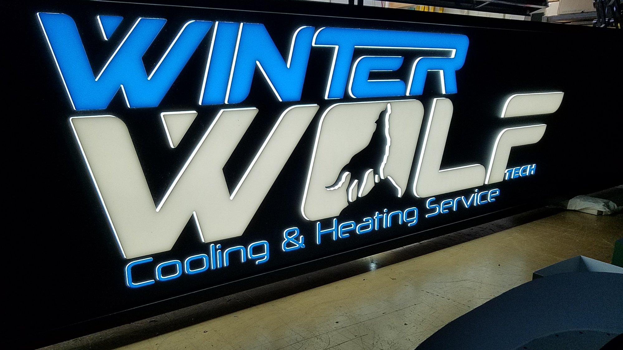 Winter Wolf Large Format Sign